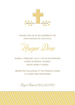 Sweet Cross Confirmation Invitations