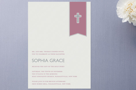 Gift of the Spirit Confirmation Invitations