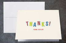 Children's Birthday Party Thank You Cards