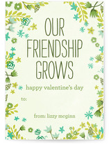 Our Friendship Grows Classroom Valentine's Day Cards