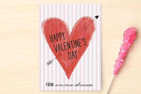 Heart and Arrow Classroom Valentine's Day Cards