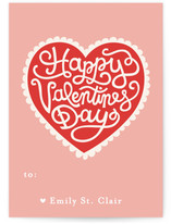 Handmade Heart Classroom Valentine's Day Cards