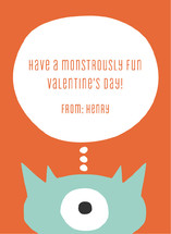 Little Monster Classroom Valentine's Day Cards
