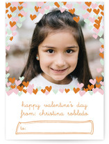 confetti hearts Classroom Valentine's Day Cards