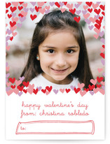 confetti hearts Classroom Valentine's Day Cards