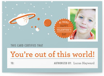 Space Mission Classroom Valentine's Day Cards