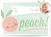 You're a Peach Classroom Valentine's Day Cards