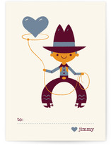 Be Mine Cowboy Classroom Valentine's Day Cards