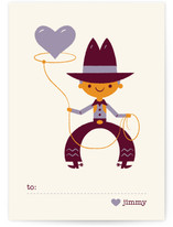 Be Mine Cowboy Classroom Valentine's Day Cards