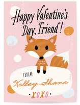 Fox Friend Classroom Valentine's Day Cards