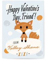 Fox Friend Classroom Valentine's Day Cards