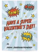 superhero Classroom Valentine's Day Cards