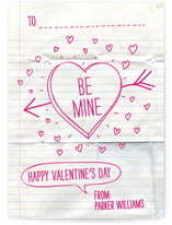 Handwritten Love Note Classroom Valentine's Day Cards