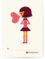 Be Mine Bubblegum Classroom Valentine's Day Cards