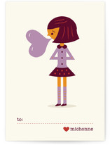 Be Mine Bubblegum Classroom Valentine's Day Cards