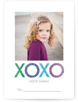 Sparkling XOXO Classroom Valentine's Day Cards