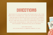 Directions Cards