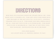 Rustic Keys Directions Cards