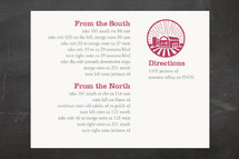 Directions Cards