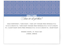 Mediterranean Stucco Directions Cards