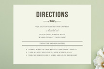 Directions Cards