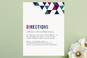Directions Cards