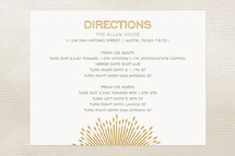 Directions Cards