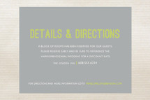 Directions Cards
