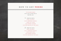 Directions Cards