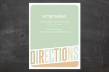 Directions Cards