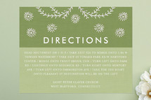 Directions Cards