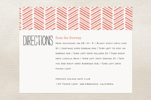 Directions Cards
