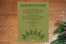 Directions Cards