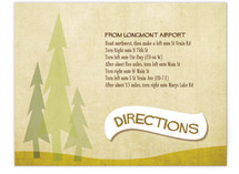 In the Woods Directions Cards