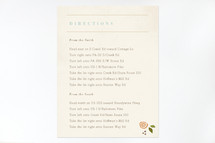 Directions Cards