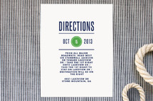 Directions Cards