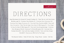 Directions Cards