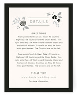 Pink Blossoms Directions Cards