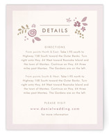 Pink Blossoms Directions Cards
