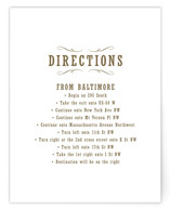 Antique Chalkboard Directions Cards