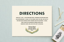 Directions Cards