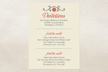 Directions Cards