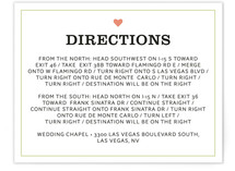 Vegas or Bust Directions Cards
