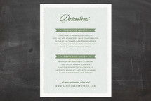 Directions Cards