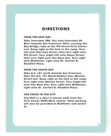 Retro Charm Directions Cards
