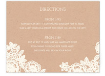 Lace and Kraft Directions Cards