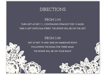 Lace and Kraft Directions Cards