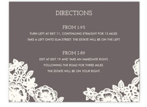 Lace and Kraft Directions Cards