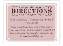 Chamade Directions Cards