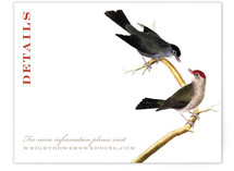 Vintage Bird Print Directions Cards